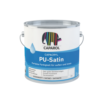 Емаль поліуретанова Caparol "Capacryl PU-Satin Base T" Прозора, 9,6 л.